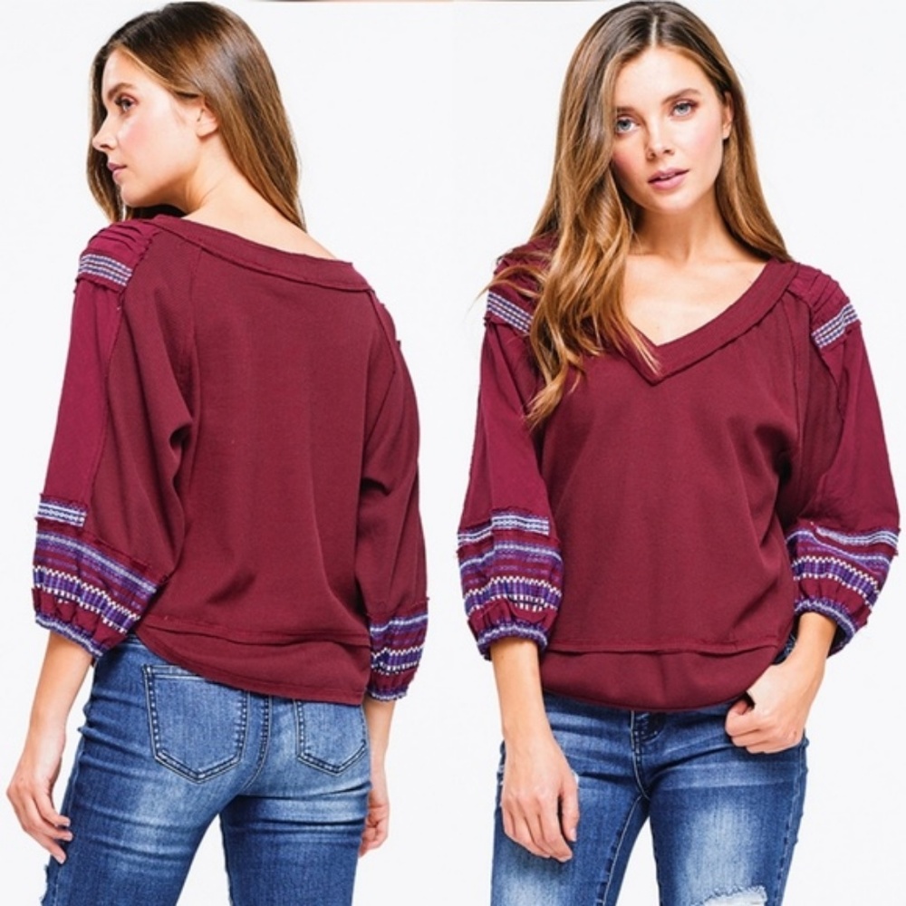 Lightweight Waffle Knit Top